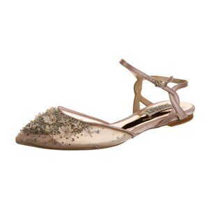 Badgley Mischka Women Mesh Floral Print Slingback Flats Shoes Size 6